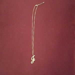 Cursive Initial J Necklace